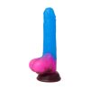 Dương vật giả silicone đầy màu sắc