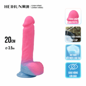 Dương Vật Giả HEIHUN 20CM – Siêu Mềm Mại, Mô Phỏng Như Thật, Tone Pastel Tinh Tế