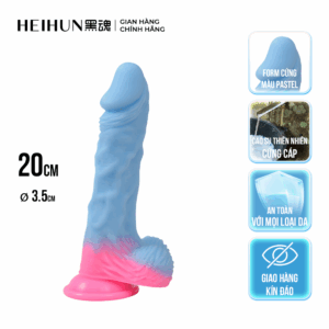 Dương Vật Giả HEIHUN – 20CM Form Chuẩn, Tone Màu Pastel Sang Trọng, Cảm Giác Chân Thật