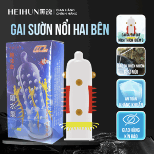 Bao Cao Su Gai Sườn Nổi Hai Bên Mengze – Cọ Xát Thành Âm Đạo