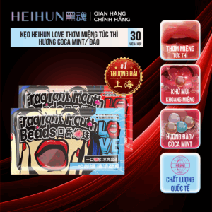 Kẹo HEIHUN LOVE Thơm Miệng, Khử Mùi Tức Thì - Hương Vị Đào/ Coca Mint