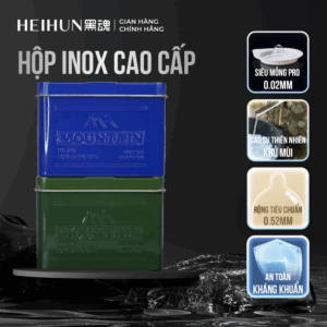 Bao Cao Su Hộp Đựng Inox Cao Cấp MoMo Hộp 20 cái