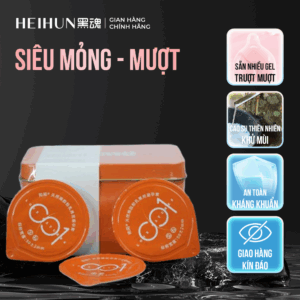 Bao cao su MR. MO 002 Siêu Mỏng Mượt/ Siêu Ôm Chặt – Hộp Inox 20 cái