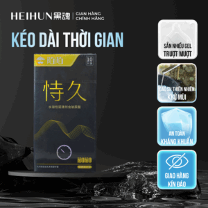 Bao cao su HEIHUN Momo Kéo Dài Ôm Sát - Hộp 10 cái