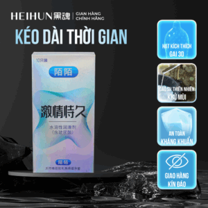 Bao cao su Cao Cấp HEIHUN Momo Kéo Dài Ôm Sát – Hộp 15 cái