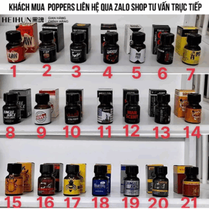 Poppers 21 Mùi – Có Cồn, Không Cồn, Đủ Đô Phê – Inbox Zalo Tư Vấn Chi Tiết