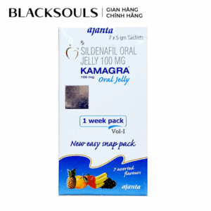Thuốc cường dương Kamagra Oral Jelly 100mg Vol 1, Hộp 7 gói, Hàng Chính Hãng, Nhập Khẩu