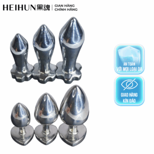 Plug Rung Kim Loại, Đầu Đá Quý, Kích Thích Sâu và Mạnh Mẽ