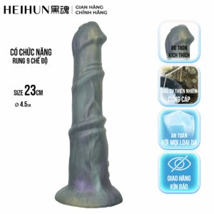 Dương Vật Giả HEIHUN 23CM Dương Vật Giả Rung 9 Chế Độ – Cảm Giác Mạnh Mẽ, Kích Thích Tột Đỉnh