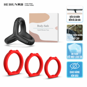 Vòng Đeo Dương Vật HEIHUN Series 2 – Kéo Dài Cuộc Yêu, 3 Size Co Giãn, An Toàn, Giao Kín Đáo